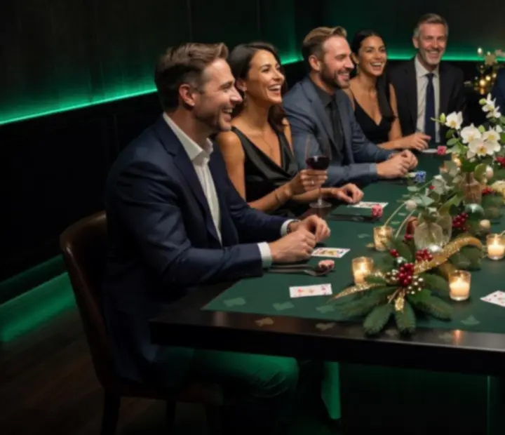 Soukromý večer u blackjackového stolu ve stylové restauraci